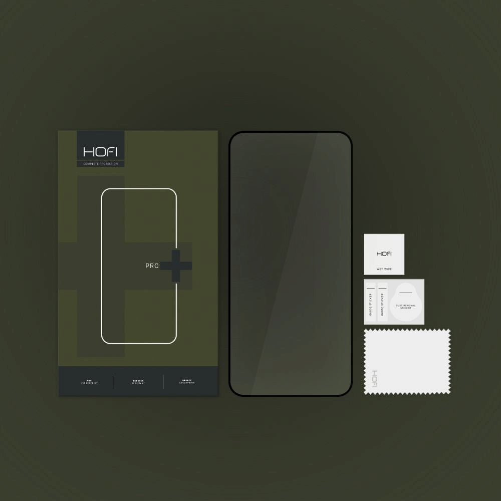 Samsung Galaxy S23 Hofi Glass Pro+ Skærmbeskyttelse - Case Friendly - Sort Kant