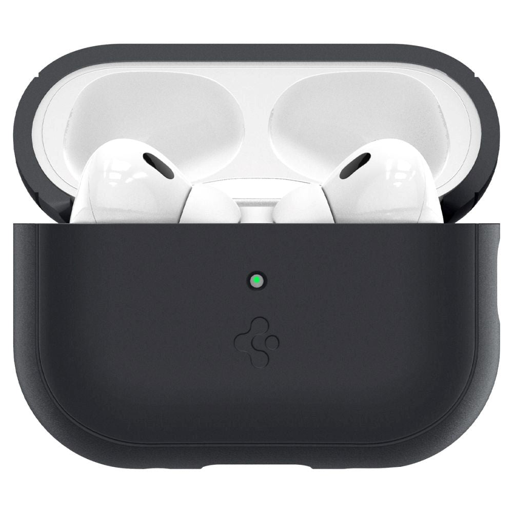 Spigen Silicone Fit Apple Airpods Pro (2. gen.) Cover m. Strop - Sort