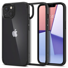 iPhone 13 Spigen Ultra Hybrid Cover - Gennemsigtig / Sort