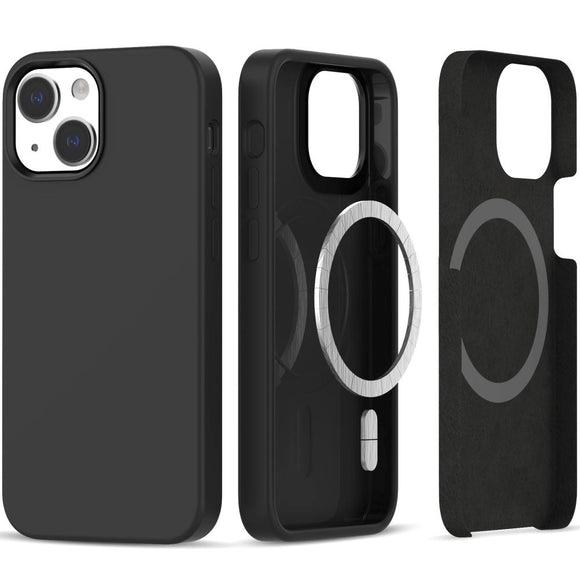 iPhone 14 / 13 Tech-Protect Silikone Cover - MagSafe Kompatibel - Sort