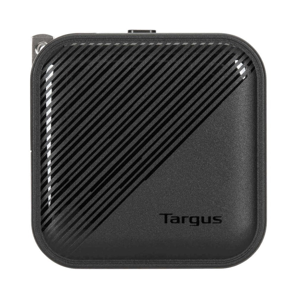 Targus GaN 65W PD Vægoplader m. USB-C, USB-A & Rejseadapter - Sort