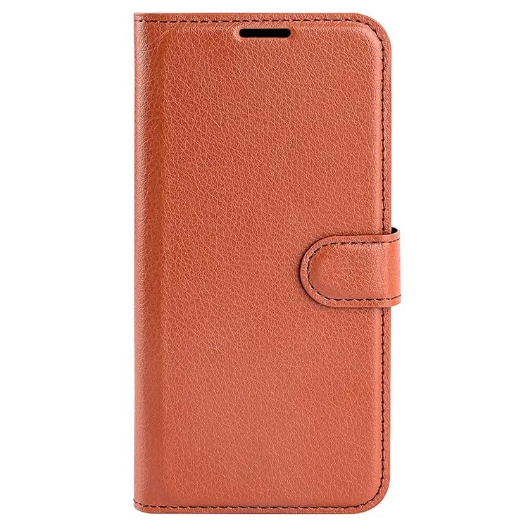 Samsung Galaxy A25 (5G) Litchi Læder Cover m. Pung - Brun