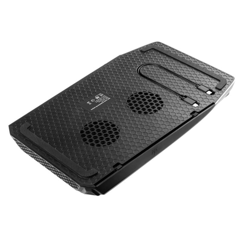 PS5 Stander m. Køling / 2 x USB-A / 2 x PS5 Controller Ladepladser - Sort / Hvid (DEMO)