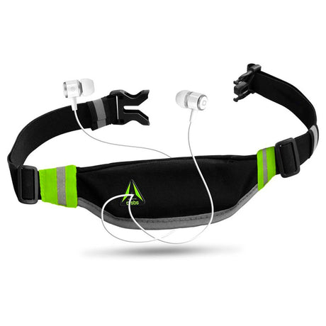 SBS Sport Løbebælte m. Refleks - (Maks Mobil: 180 x 85 x 10 mm) - Sort