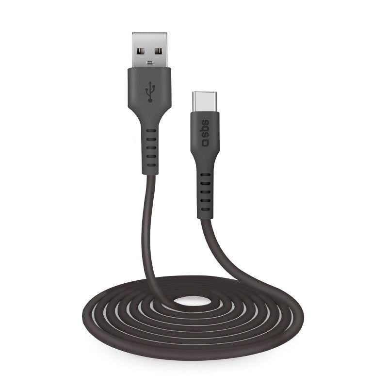 SBS USB-C Kabel - 3 Meter - 480 Mbit/s - Sort