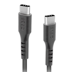 SBS USB-C til USB-C 3.1 Kabel - 1.5 Meter - 10 Gbit/s / 45W (PD) - Sort