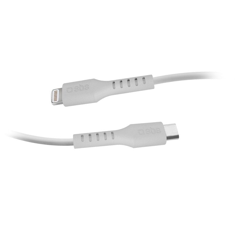 SBS USB-C til Lightning Kabel MFI - 2 Meter - 480 Mbit/s - Hvid