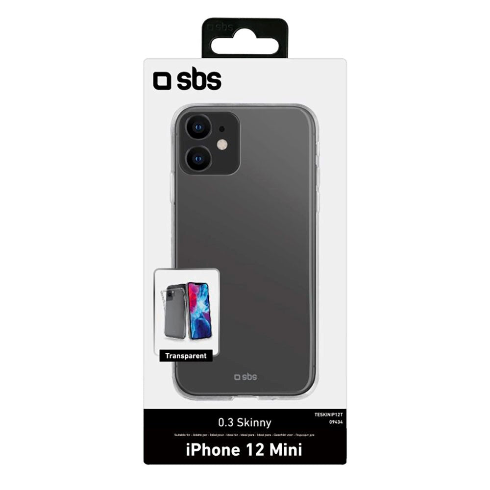 SBS iPhone 12 Mini Skinny Cover - Gennemsigtig