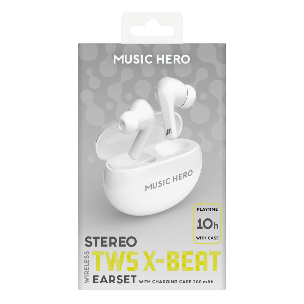 MUSIC HERO X-BEAT True Wireless In-Ear Høretelefoner - Hvid