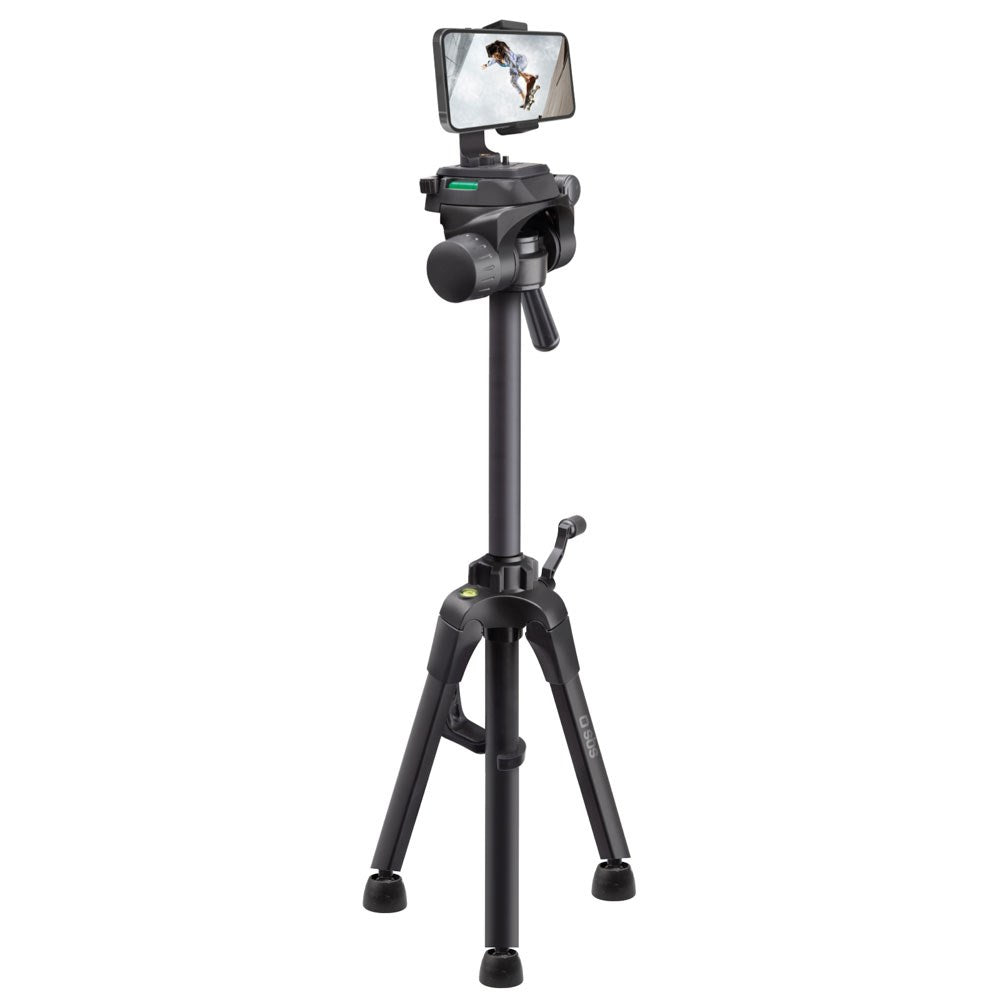 SBS Tripod til Kamera / Smartphones m. Justerbare Teleskopiske Arme - Maks. 137cm - Sort