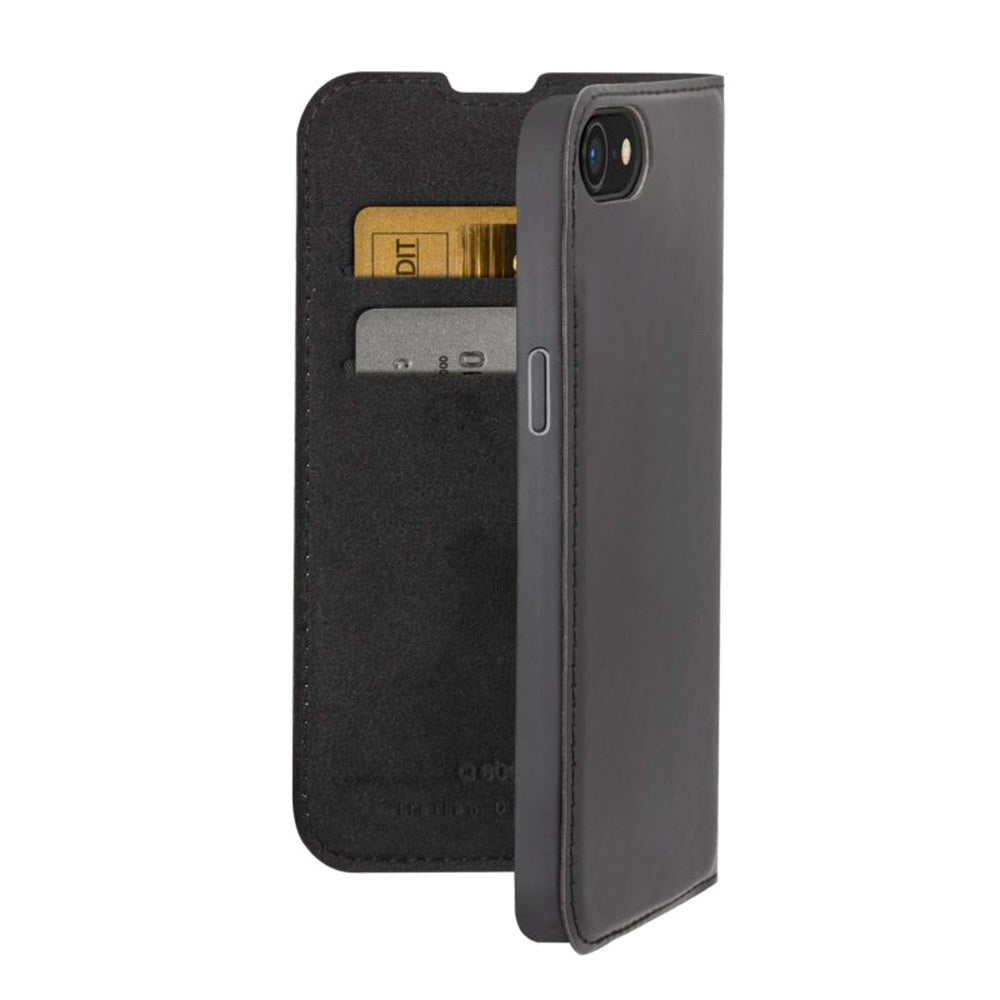 SBS iPhone SE (2022 / 2020) / 8 / 7 Wallet Lite Cover - Sort