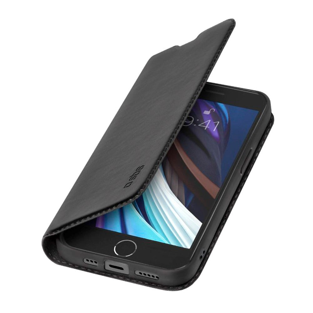 SBS iPhone SE (2022 / 2020) / 8 / 7 Wallet Lite Cover - Sort