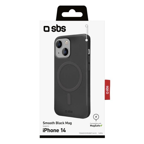SBS iPhone 14 / 13 Smooth Mag Cover - MagSafe Kompatibel - Sort