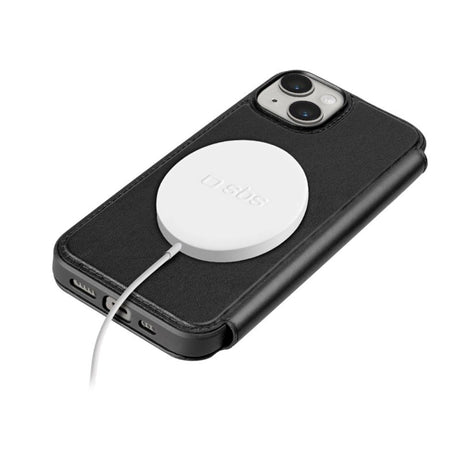 SBS iPhone 14 / 13 Wallet Mag Cover - MagSafe Kompatibel - Sort