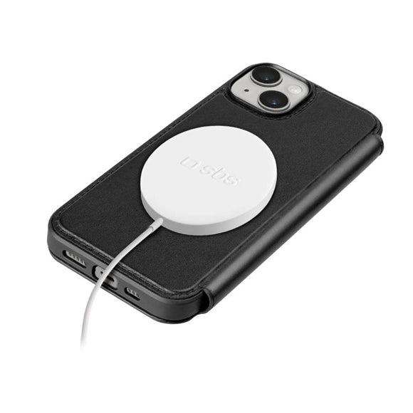 SBS iPhone 14 / 13 Wallet Mag Cover - MagSafe Kompatibel - Sort