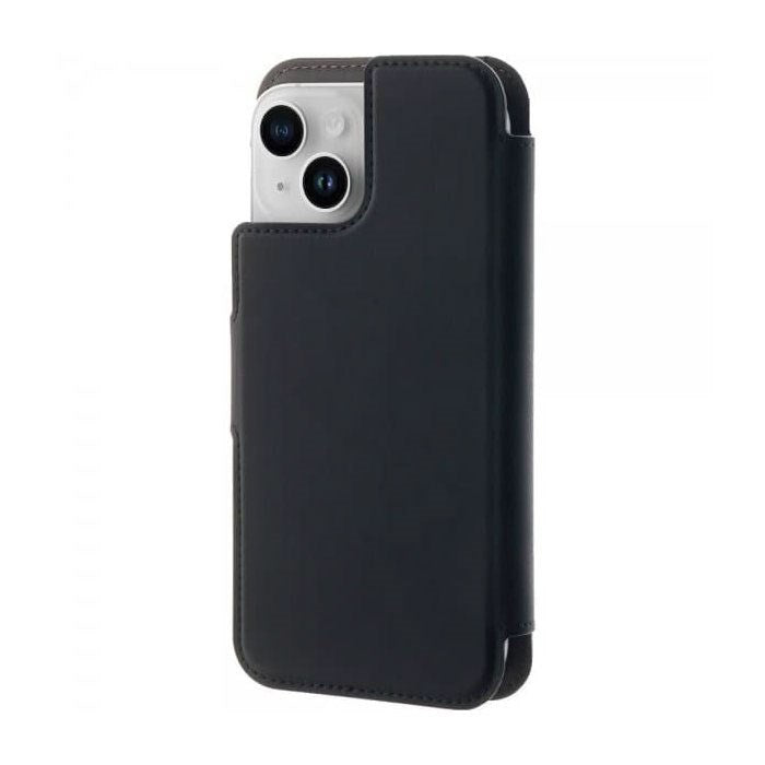 iPhone 15 Plus / 14 Plus / 12 Pro Max Puro Folio Flip Cover med Kortholder - MagSafe Kompatibel - Sort