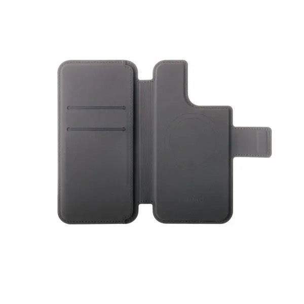 iPhone 14 Pro Max / 13 Pro Max Puro Folio Flip Cover med Kortholder - MagSafe Kompatibel - Sort