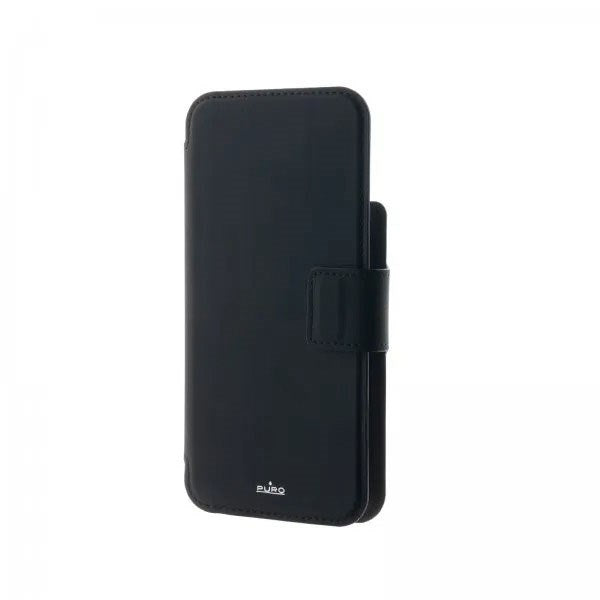 iPhone 14 Pro Max / 13 Pro Max Puro Folio Flip Cover med Kortholder - MagSafe Kompatibel - Sort