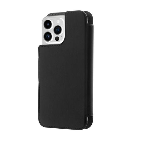 iPhone 14 Pro Max / 13 Pro Max Puro Folio Flip Cover med Kortholder - MagSafe Kompatibel - Sort