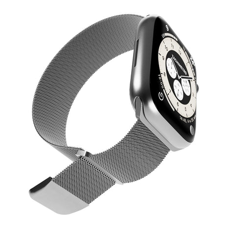 Apple Watch (38/40/SE/41/42mm) Puro MILANESE Rustfri Stål Urrem - Argento