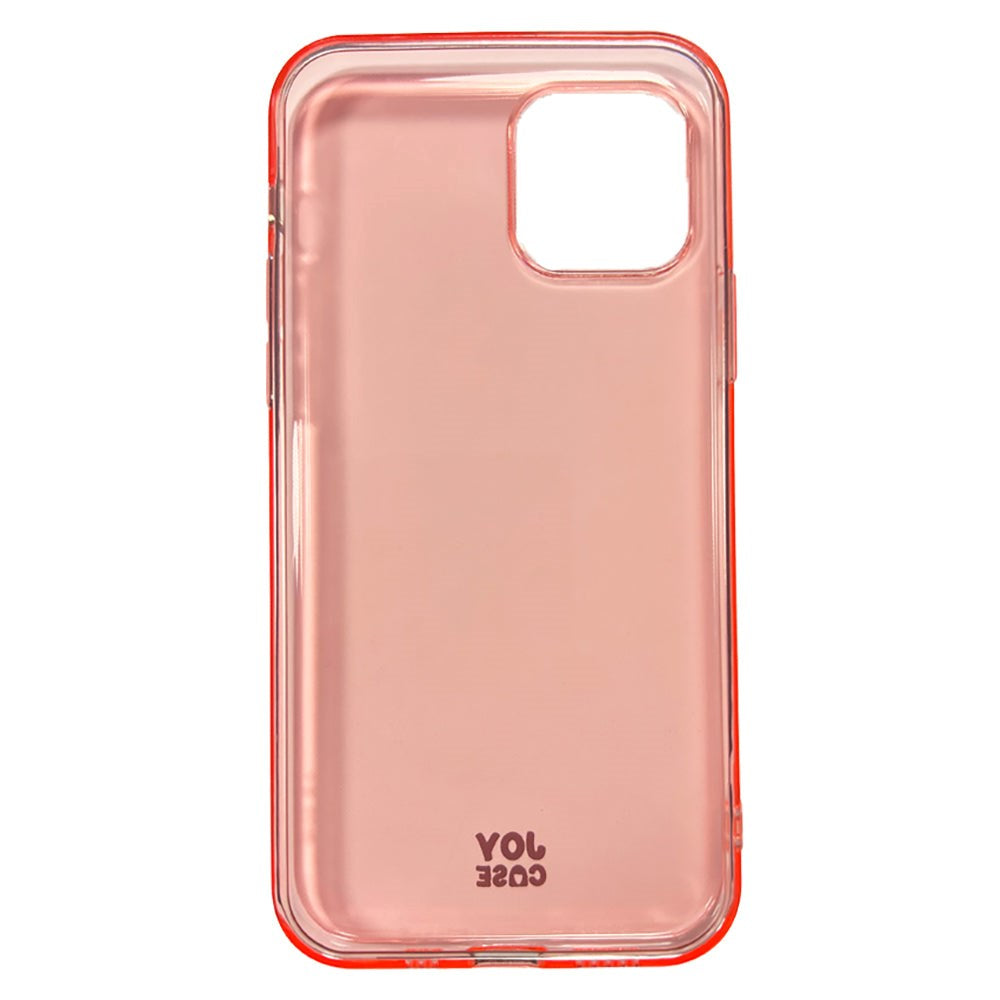 iPhone 12 / 12 Pro Joy Case Fleksibelt Plastik Cover - Gennemsigtig / Pink
