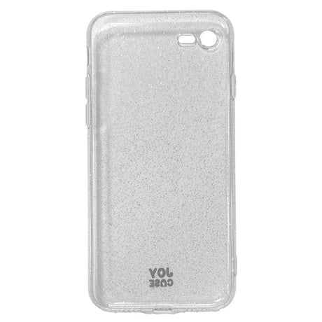 iPhone SE (2022 / 2020) / 8 / 7 Joy Case Hybrid Glitter Cover - Gennemsigtig / Sølv