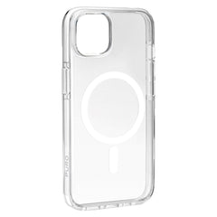 iPhone 15 Puro Lite Mag Pro Cover - MagSafe Kompatibel - Gennemsigtig / Hvid