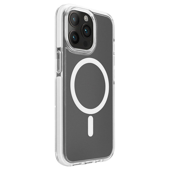 iPhone 15 Pro Puro Lite Mag Pro Cover - MagSafe Kompatibel - Gennemsigtig / Hvid