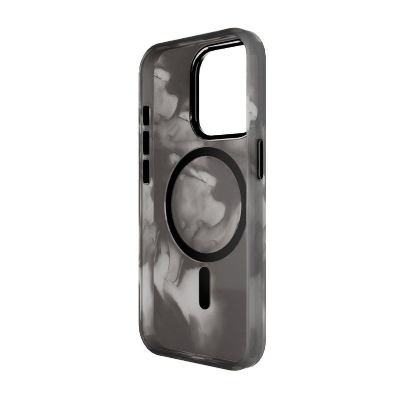iPhone 15 Pro Puro AQUA Fleksibelt Plastik Cover - MagSafe Kompatibel - Sort