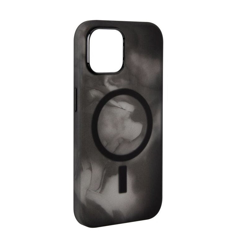 iPhone 15 Pro Puro AQUA Fleksibelt Plastik Cover - MagSafe Kompatibel - Sort