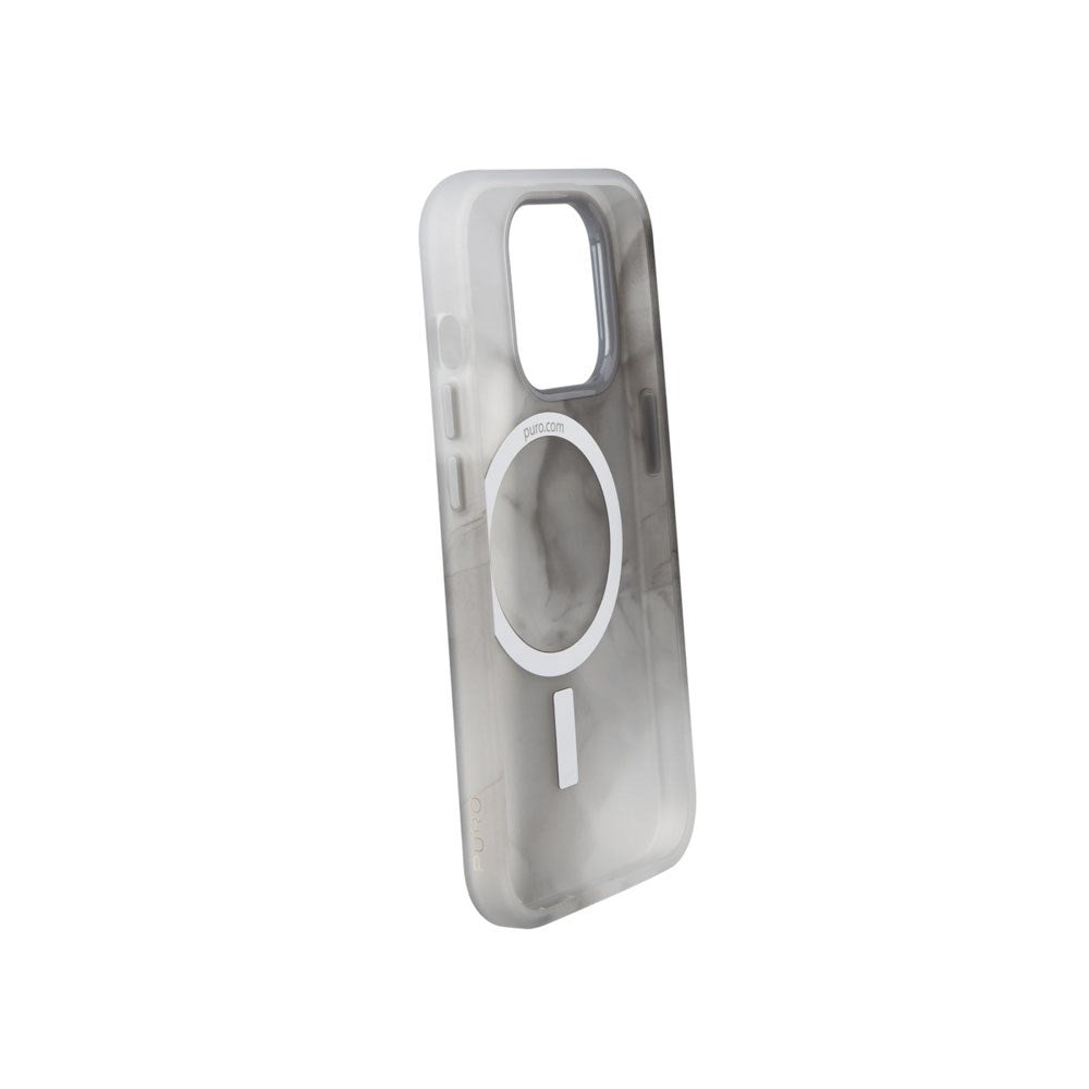 iPhone 15 Pro Max Puro AQUA Fleksibelt Plastik Cover - MagSafe Kompatibel - Grå