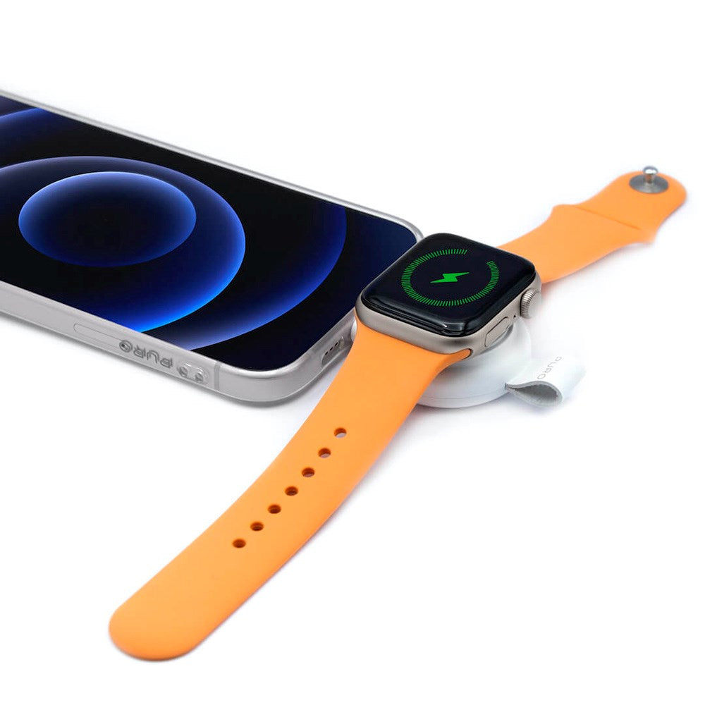 Puro Power Go Mini Trådløs Oplader til Apple Watch & AirPods Pro - USB-C - Hvid