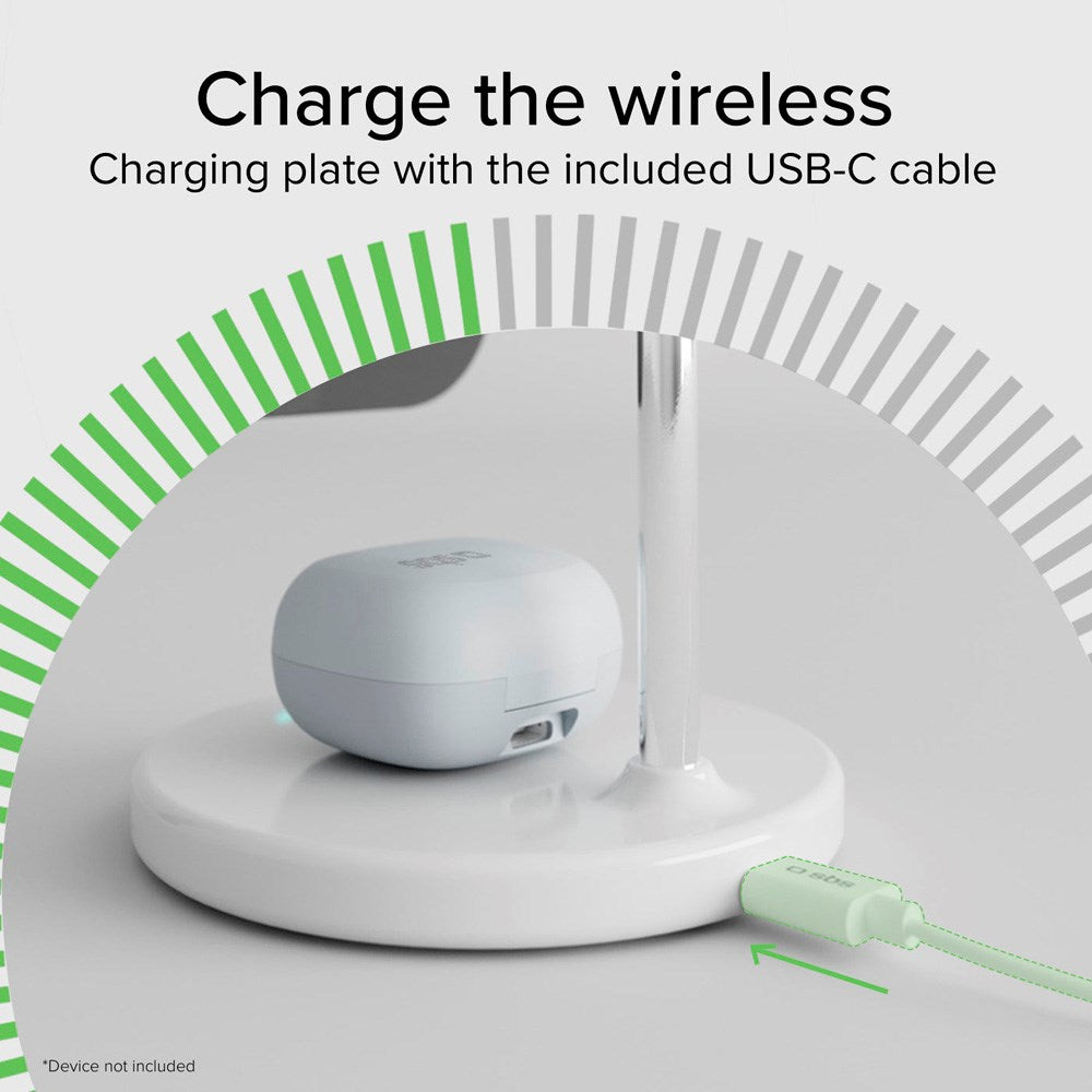 SBS Qi2 2-i-1 Magnetisk Trådløs Oplader - MagSafe Kompatibel - Hvid
