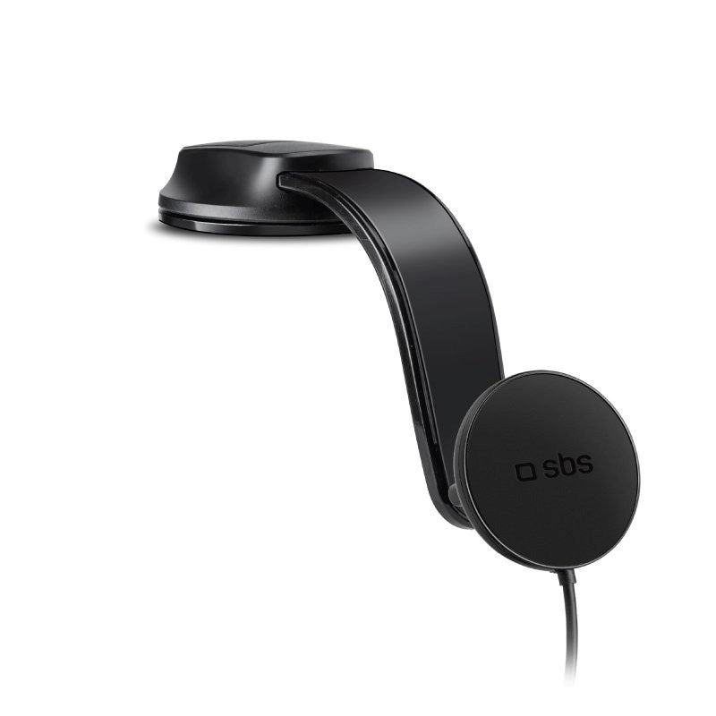SBS Mobilholder til Forrude og Instrumentbræt - MagSafe Kompatibel - Sort