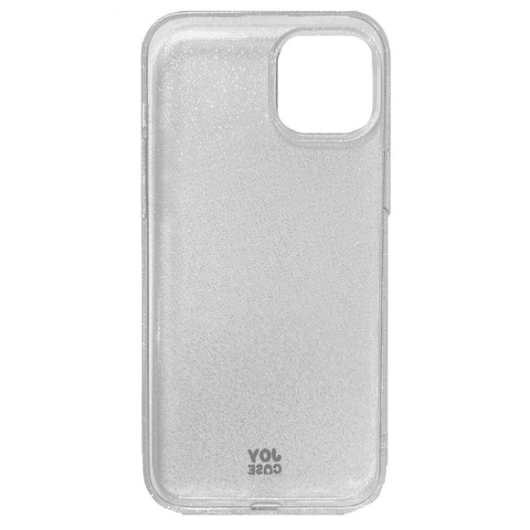 iPhone 15 Plus Joy Case Hybrid Glitter Cover - Gennemsigtig / Sølv