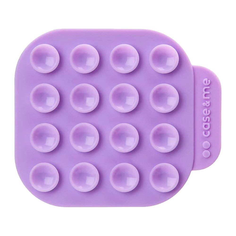 case&me Dobbeltsidet Silikone Sugekop Mobilholder - Lilla
