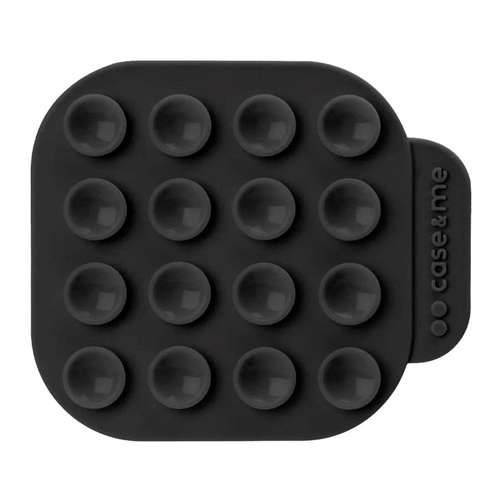 case&me Dobbeltsidet Silikone Sugekop Mobilholder - Sort