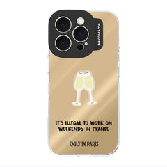 Case&Me - Emily in Paris iPhone 16 Pro Cover - Champagne Cheers