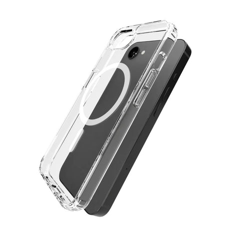 iPhone 17e / 16e PURO LITE MAG Hybrid Cover - MagSafe Kompatibel - Gennemsigtig / Hvid