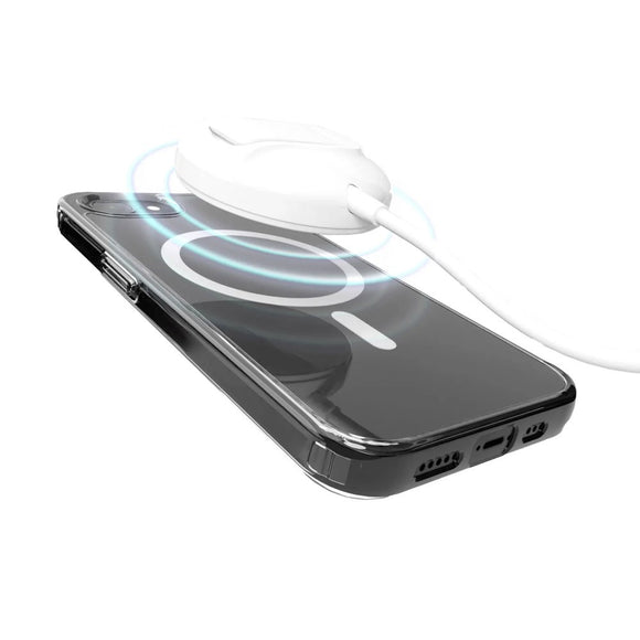 iPhone 17e / 16e PURO LITE MAG Hybrid Cover - MagSafe Kompatibel - Gennemsigtig / Hvid