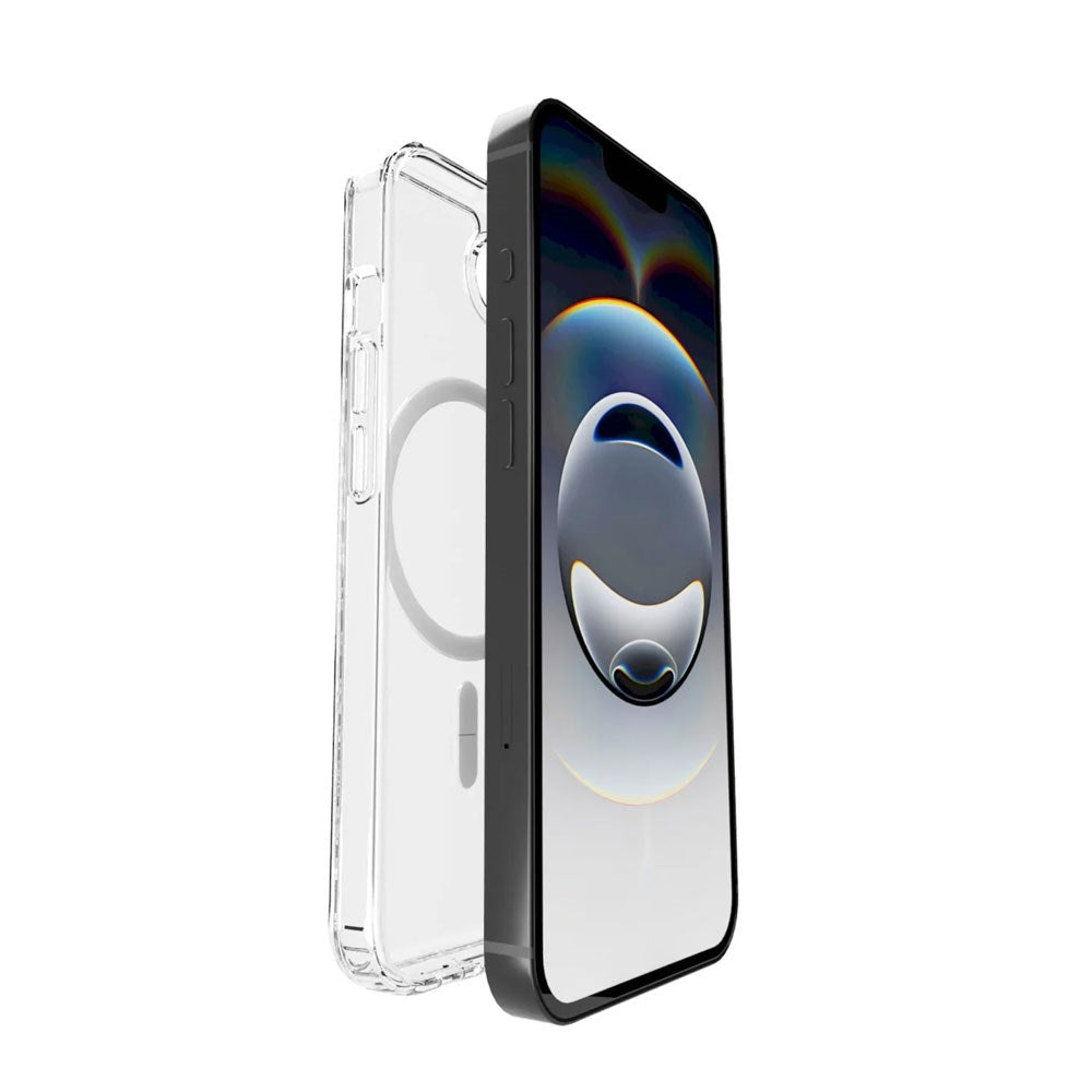 iPhone 17e / 16e PURO LITE MAG Hybrid Cover - MagSafe Kompatibel - Gennemsigtig / Hvid