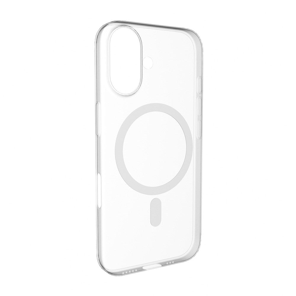 iPhone 17 PURO LITE MAG Hybrid Cover - MagSafe Kompatibel - Gennemsigtig / Hvid