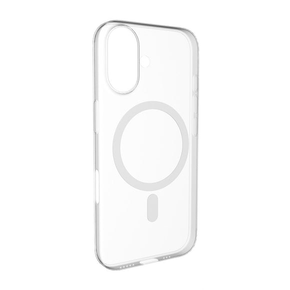 iPhone 17 PURO LITE MAG Hybrid Cover - MagSafe Kompatibel - Gennemsigtig / Hvid
