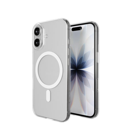 iPhone 17 PURO LITE MAG Hybrid Cover - MagSafe Kompatibel - Gennemsigtig / Hvid