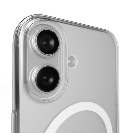 iPhone 17 PURO LITE MAG Hybrid Cover - MagSafe Kompatibel - Gennemsigtig / Hvid