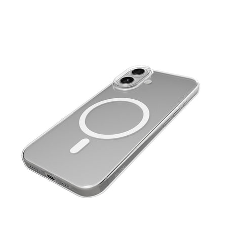 iPhone 17 PURO LITE MAG Hybrid Cover - MagSafe Kompatibel - Gennemsigtig / Hvid
