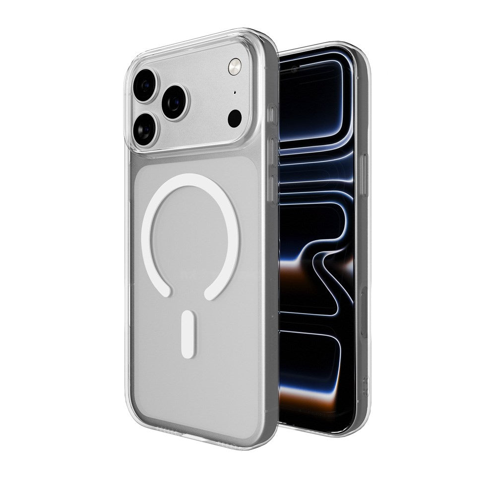 iPhone 17 Pro PURO LITE MAG Hybrid Cover - MagSafe Kompatibel - Gennemsigtig / Hvid