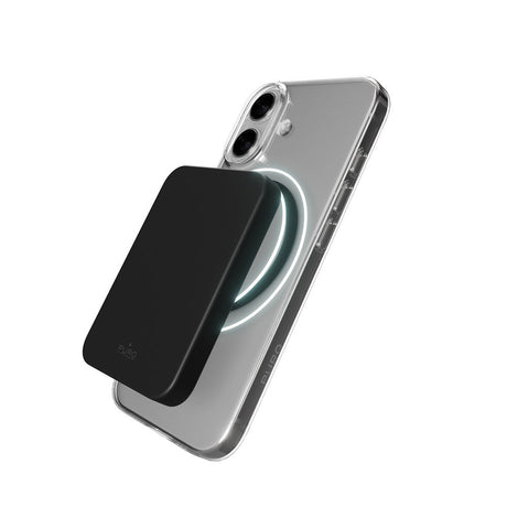 iPhone 17 PURO LITE MAG Hybrid Cover - MagSafe Kompatibel - Gennemsigtig / Sort