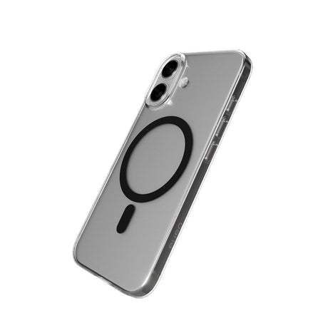 iPhone 17 PURO LITE MAG Hybrid Cover - MagSafe Kompatibel - Gennemsigtig / Sort