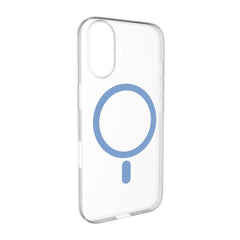 iPhone 17 PURO LITE MAG Hybrid Cover - MagSafe Kompatibel - Gennemsigtig / Blå